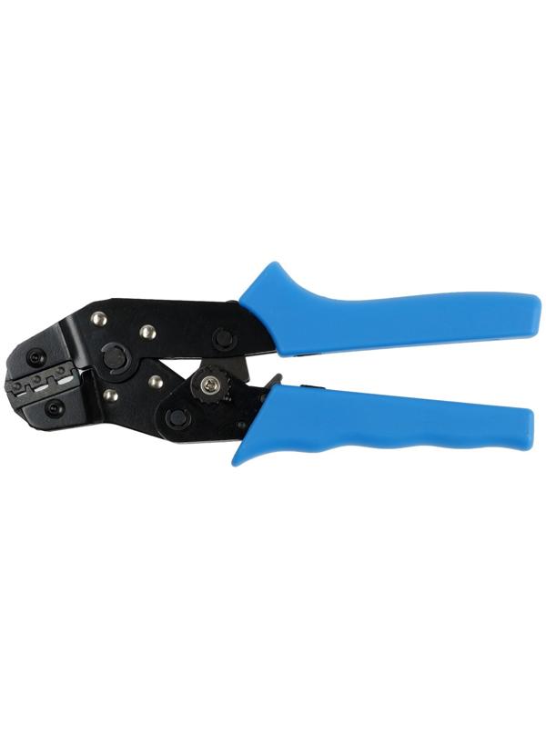 Пресс-клещи ТУНДРА, для обжима плоских изолированных наконечников, 0.25 - 2.5 мм2