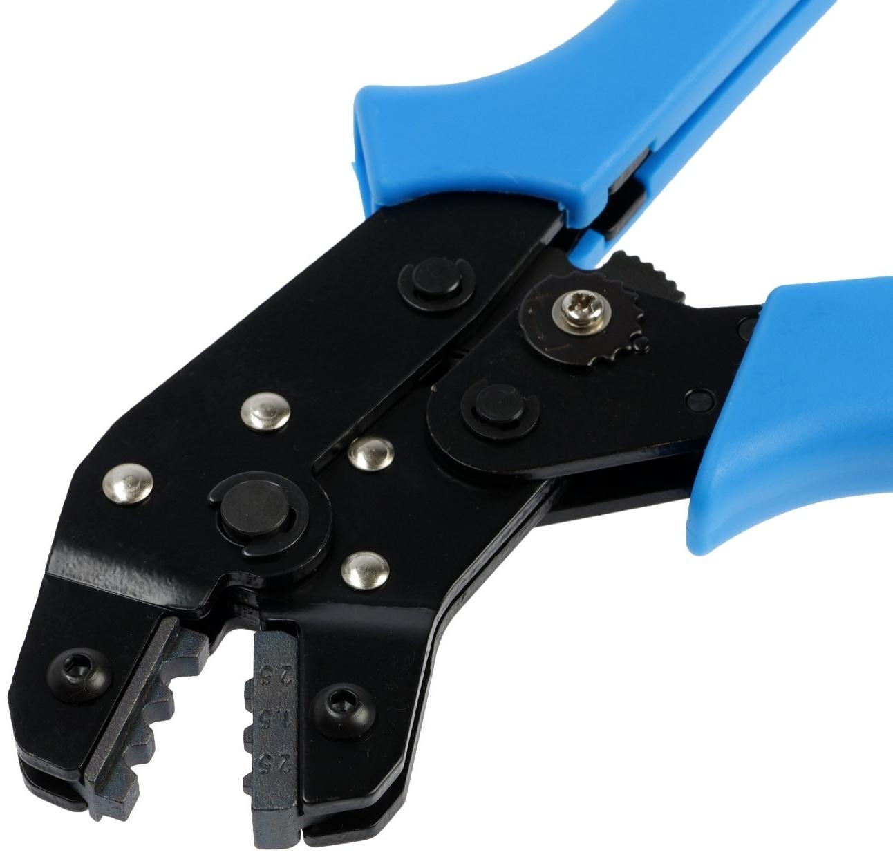 Пресс-клещи ТУНДРА, для обжима неизолированных наконечников, 0.25 - 2.5 мм2