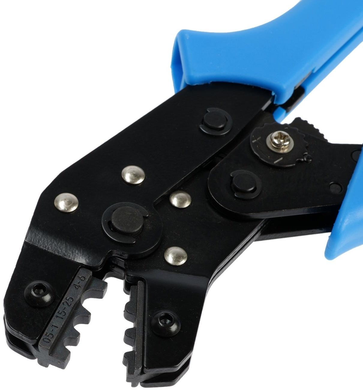 Пресс-клещи ТУНДРА, для обжима неизолированных медных наконечников и гильз, 0.5 - 6.0 мм2