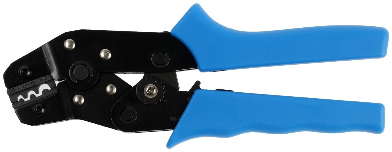 Пресс-клещи ТУНДРА, для обжима неизолированных медных наконечников и гильз, 0.5 - 6.0 мм2