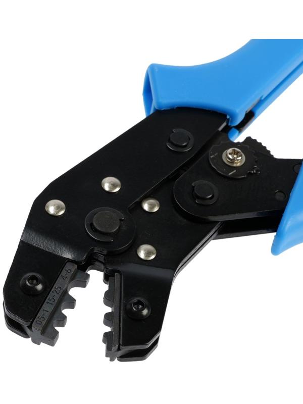 Пресс-клещи ТУНДРА, для обжима неизолированных медных наконечников и гильз, 0.5 - 6.0 мм2