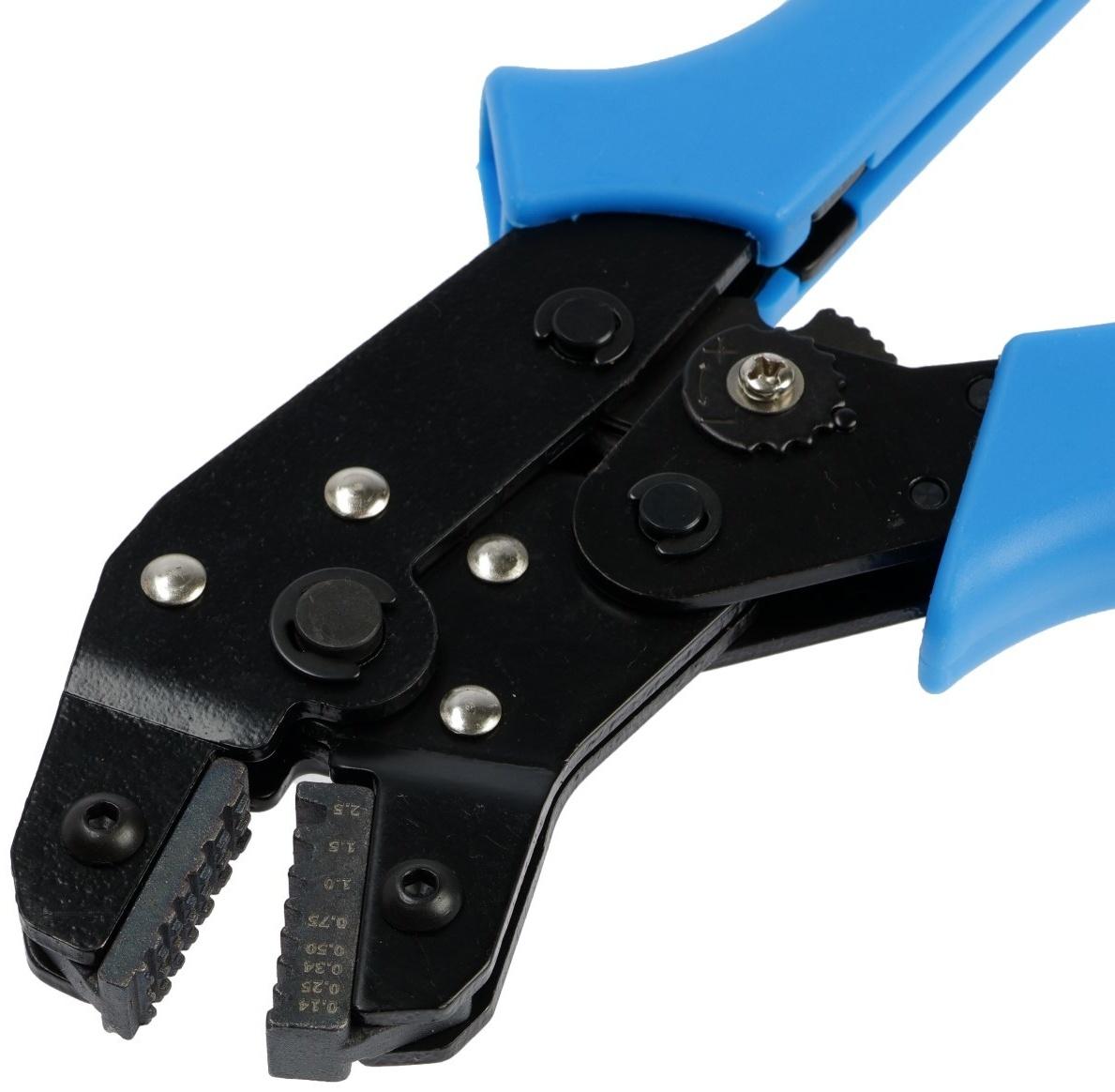 Пресс-клещи ТУНДРА, для обжима втулочных наконечников НШВИ, 0.14 - 2.5 мм2