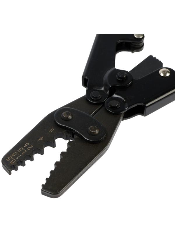 Пресс-клещи ТУНДРА, для опрессовки неизол. медных наконечников и гильз, 0.5 - 6 мм2