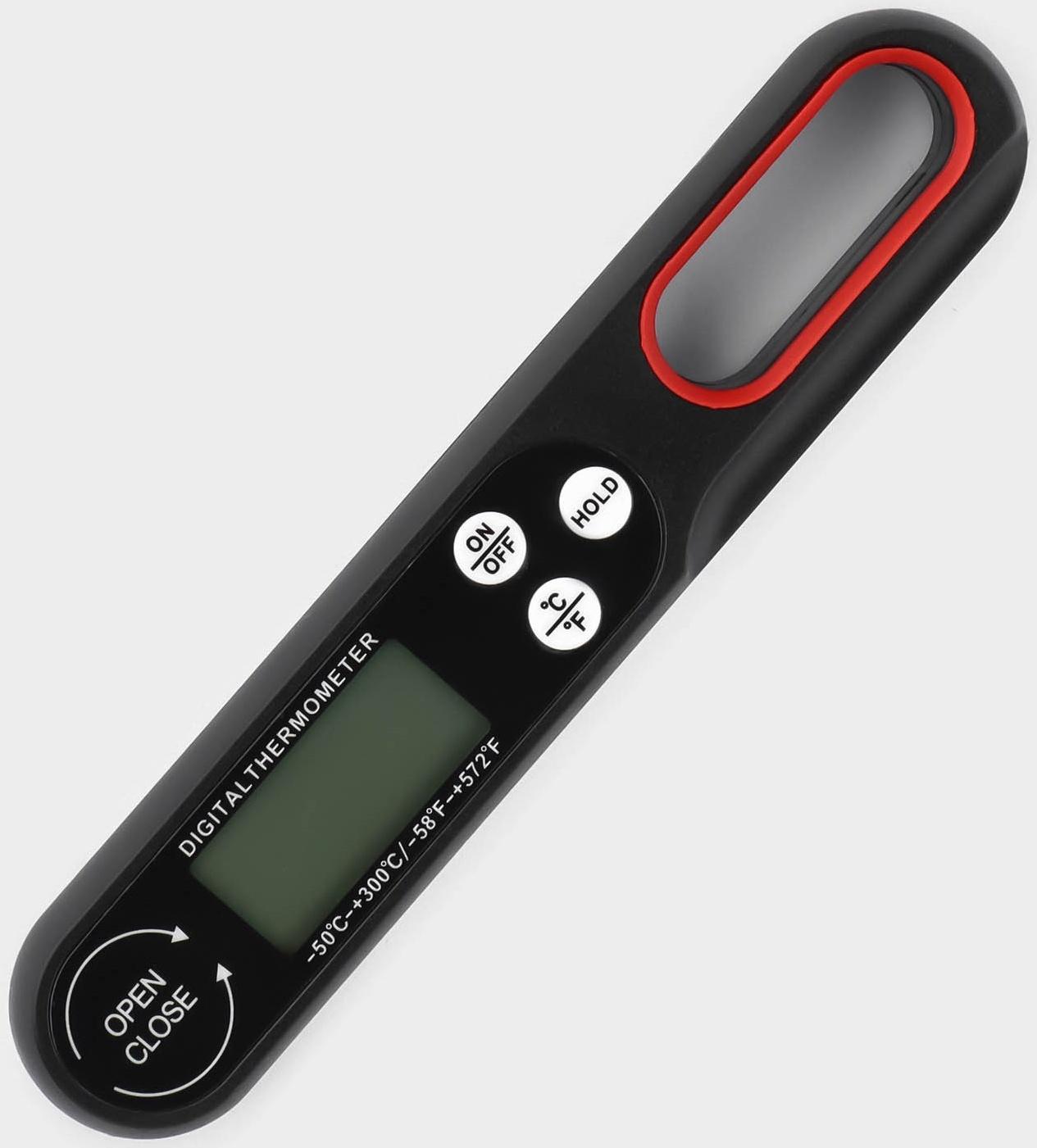 Термометр для пищи электронный, со складным щупом Magistro, цвет черный