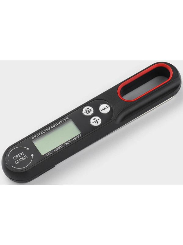 Термометр для пищи электронный, со складным щупом Magistro, цвет черный