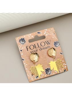Серьги «Follow your dream», 2.5 х 4 см