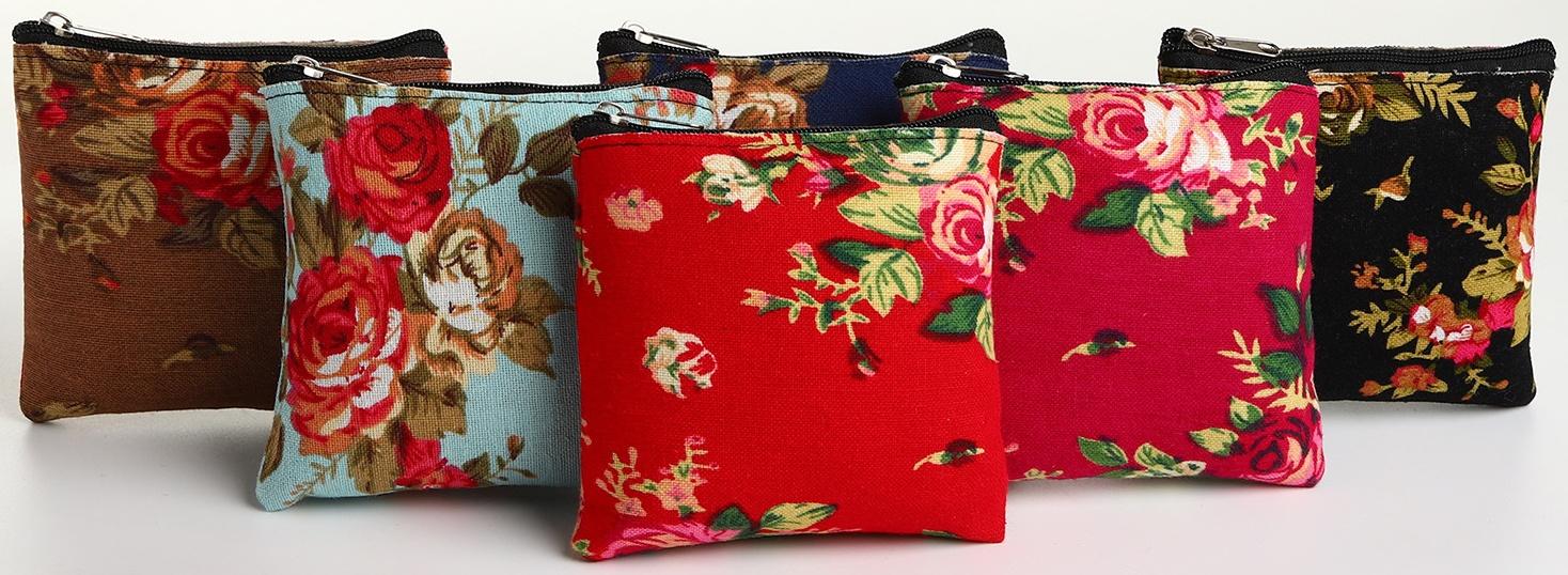 Кошелёк на молнии, цвет МИКС