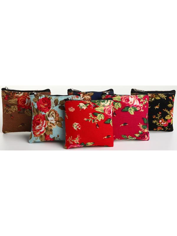 Кошелёк на молнии, цвет МИКС