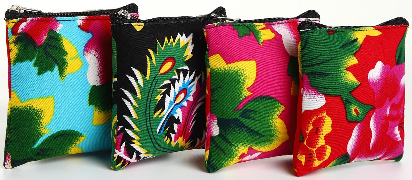 Кошелёк на молнии, цвет МИКС