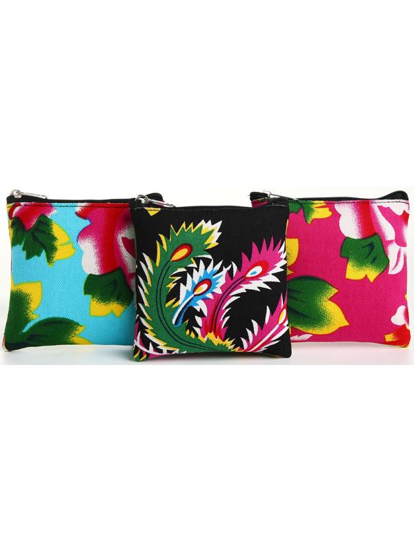 Кошелёк на молнии, цвет МИКС