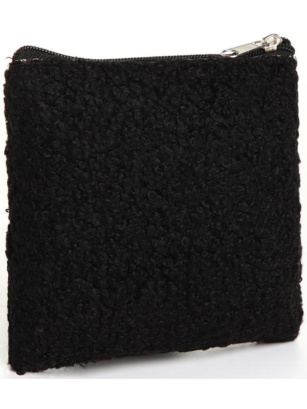 Кошелёк на молнии, цвет чёрный