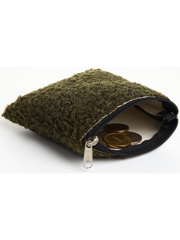 Кошелёк на молнии, цвет зелёный
