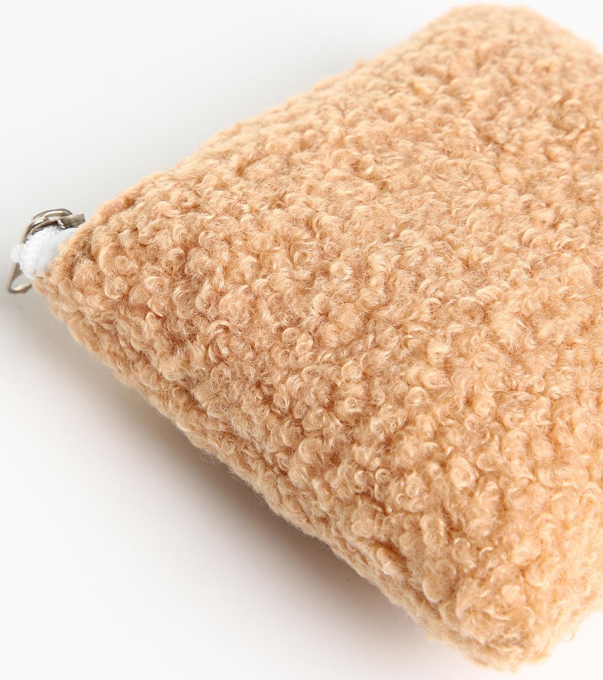 Кошелёк на молнии, цвет бежевый