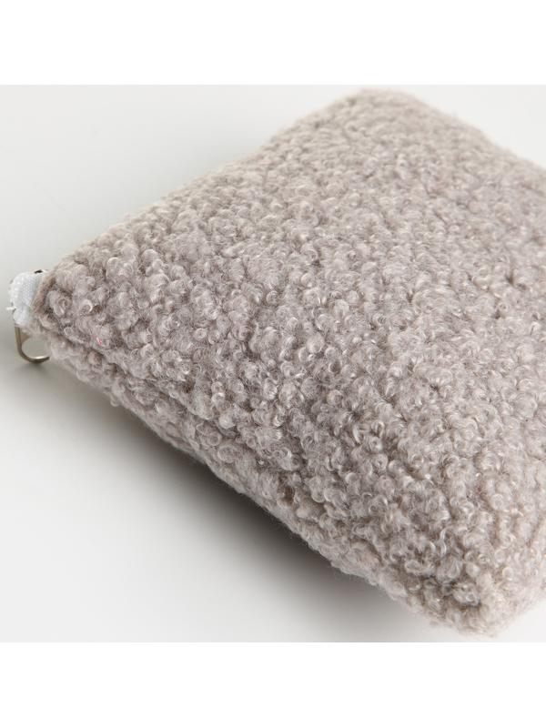 Кошелёк на молнии, цвет серый