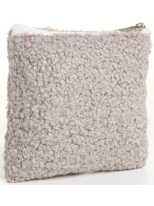 Кошелёк на молнии, цвет серый