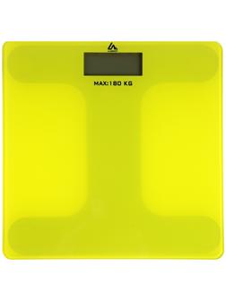 Весы напольные Luazon LVE-006, электронные, до 180 кг, 2хAAА (не в комплекте), жёлтые