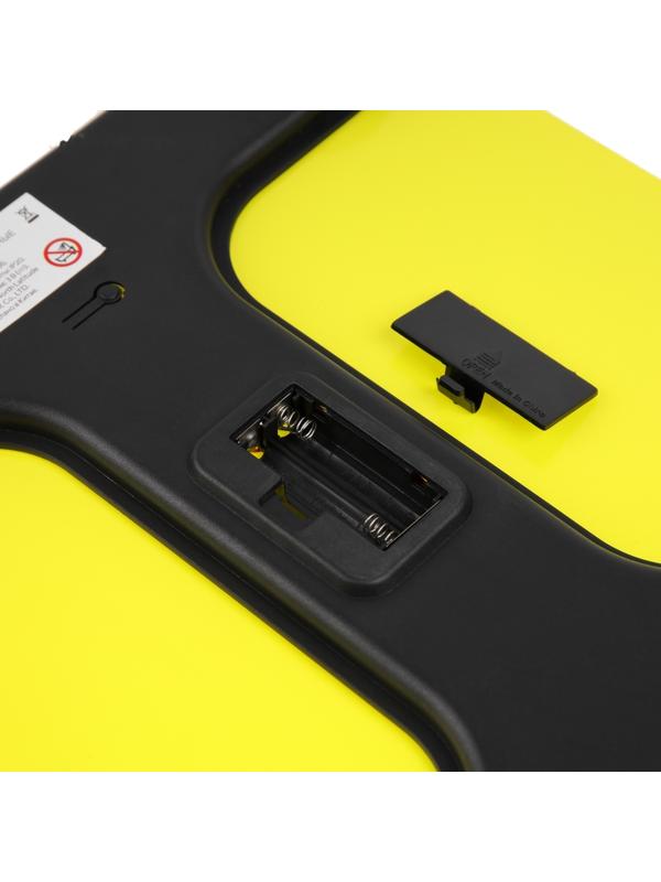 Весы напольные Luazon LVE-006, электронные, до 180 кг, 2хAAА (не в комплекте), жёлтые