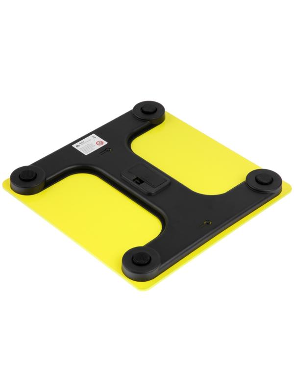 Весы напольные Luazon LVE-006, электронные, до 180 кг, 2хAAА (не в комплекте), жёлтые