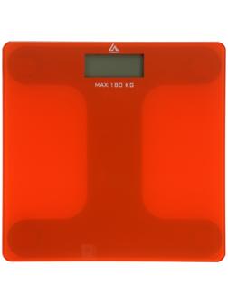 Весы напольные Luazon LVE-006, электронные, до 180 кг, 2хAAА (не в комплекте), оранжевые
