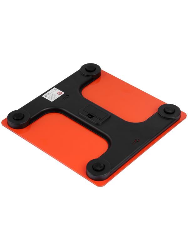 Весы напольные Luazon LVE-006, электронные, до 180 кг, 2хAAА (не в комплекте), оранжевые