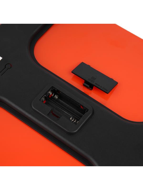 Весы напольные Luazon LVE-006, электронные, до 180 кг, 2хAAА (не в комплекте), оранжевые
