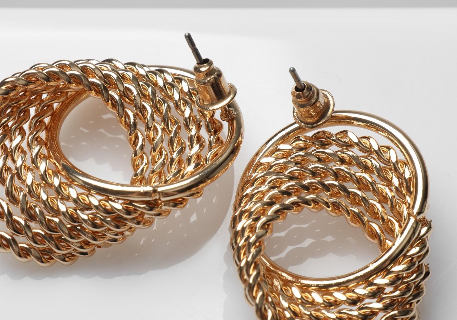 Серьги металл 