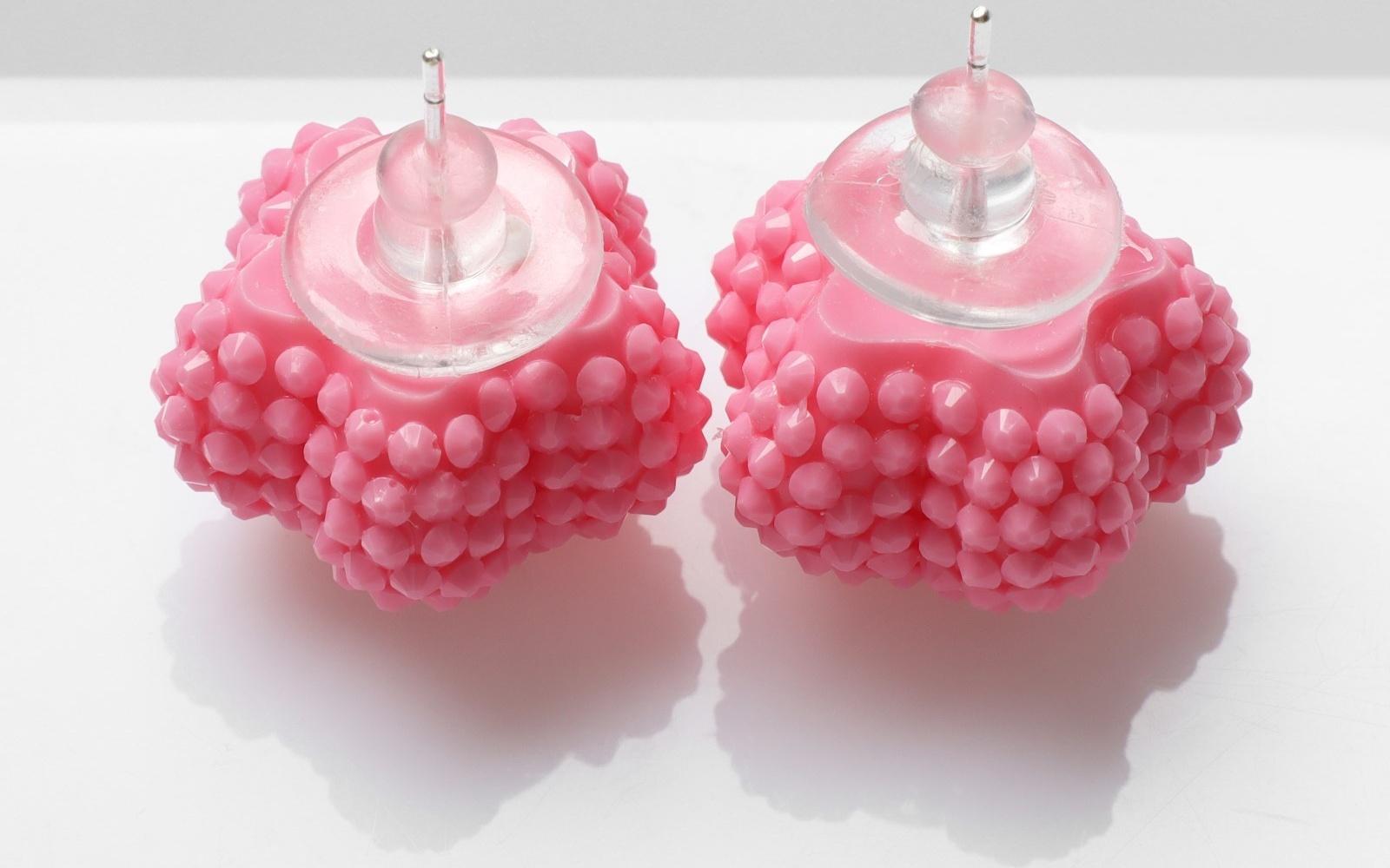 Серьги пластик 