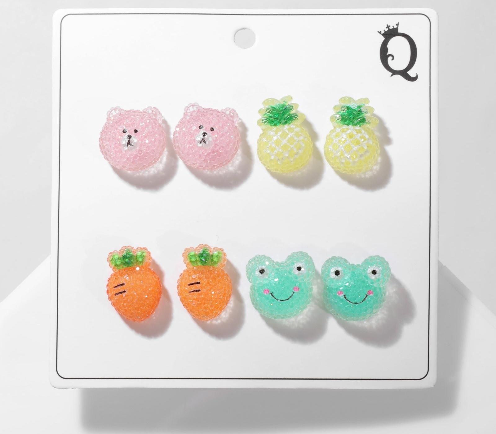 Пусеты 4 пары 