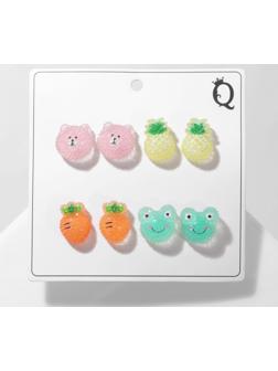 Пусеты 4 пары 