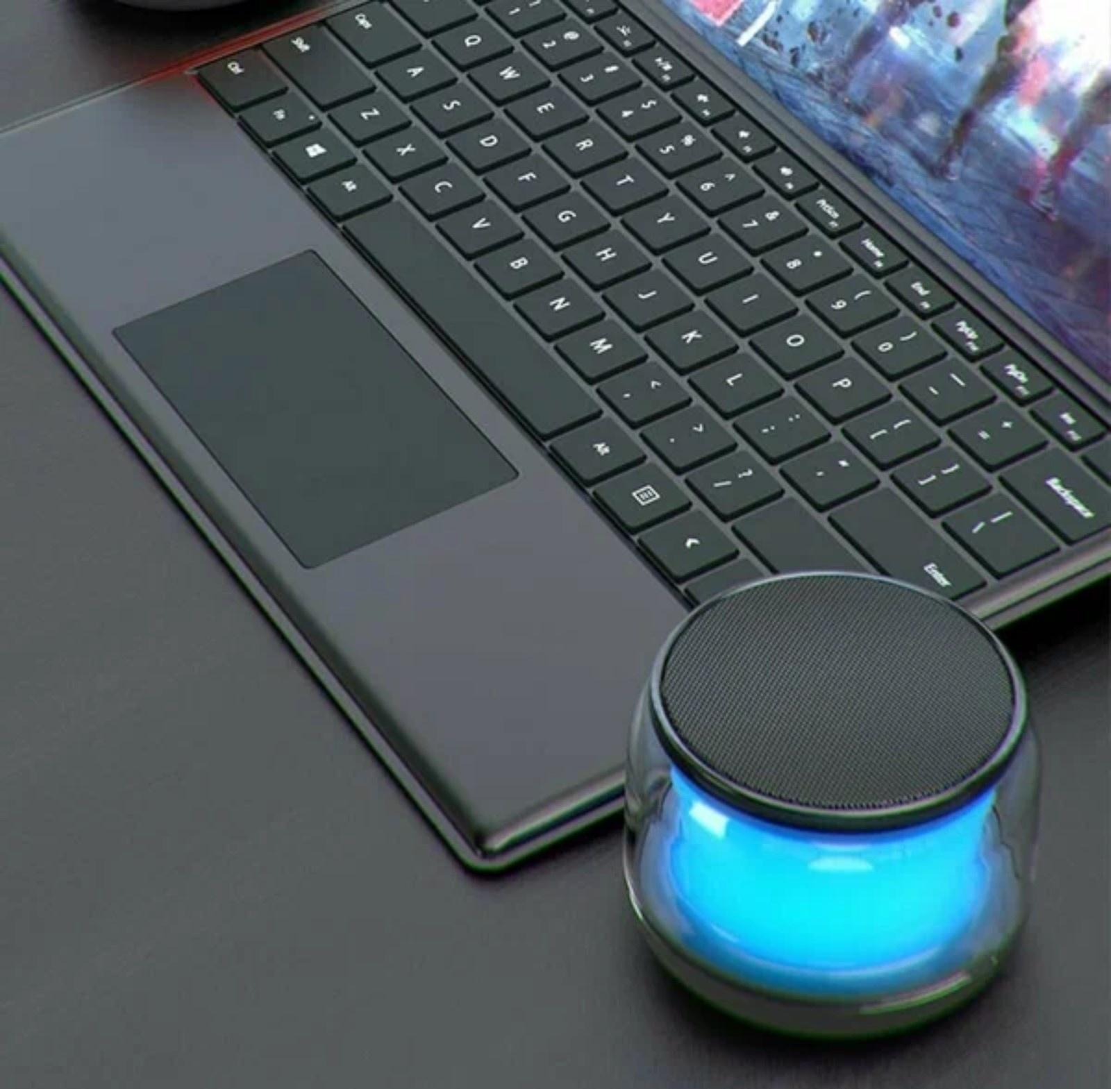 Портативная колонка l59, 5 Вт, 500 мАч, BT5.0, подсветка, чёрная