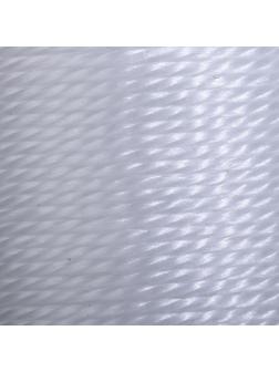 Нить для плетения, кручёная, d = 1 мм, 50 м, цвет белый