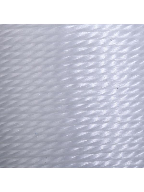 Нить для плетения, кручёная, d = 1 мм, 50 м, цвет белый