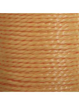 Нить для плетения, кручёная, d = 1 мм, 50 м, цвет жёлтый