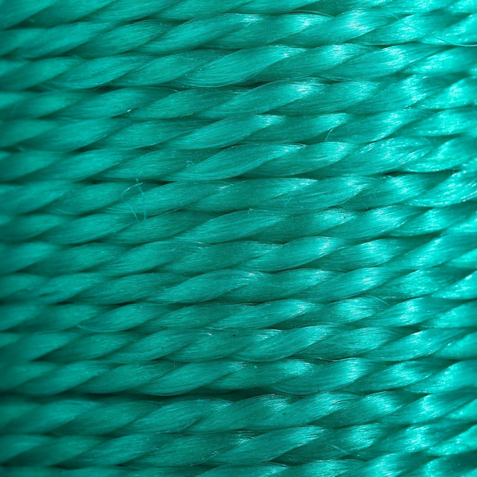 Нить для плетения, кручёная, d = 1 мм, 50 м, цвет зелёный