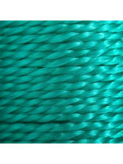 Нить для плетения, кручёная, d = 1 мм, 50 м, цвет зелёный