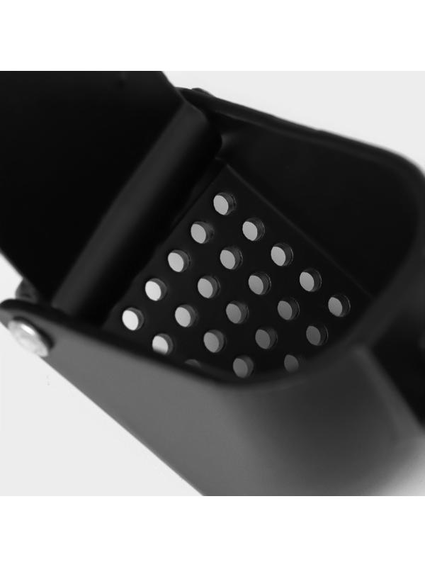 Пресс для чеснока Magistro Alum black, с выталкивателем косточек, цвет чёрный