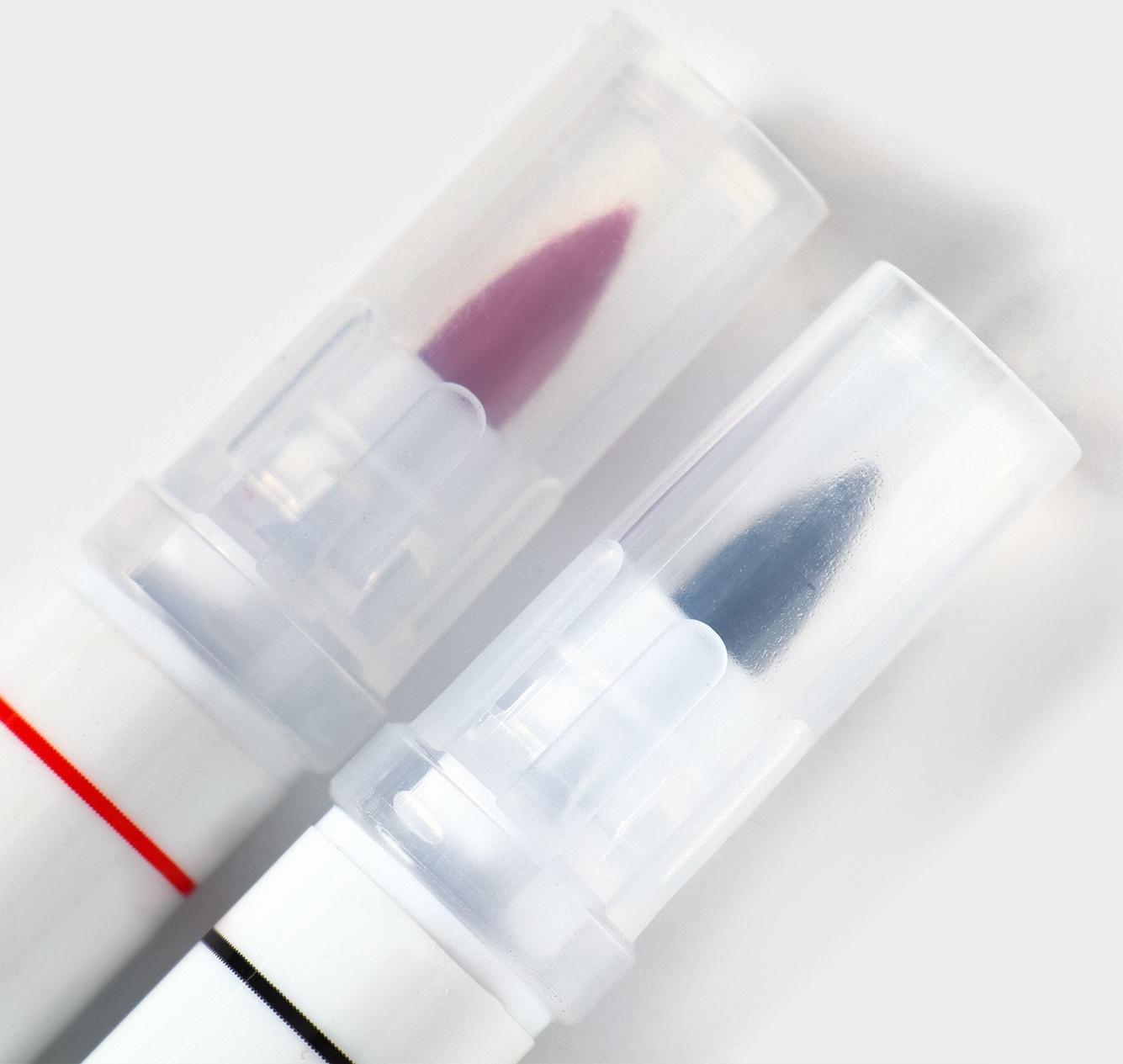 Набор маркеров для украшения десертов KONFINETTA, 2 шт, 16,5 см, чёрный и красный