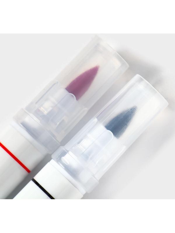 Набор маркеров для украшения десертов KONFINETTA, 2 шт, 16,5 см, чёрный и красный