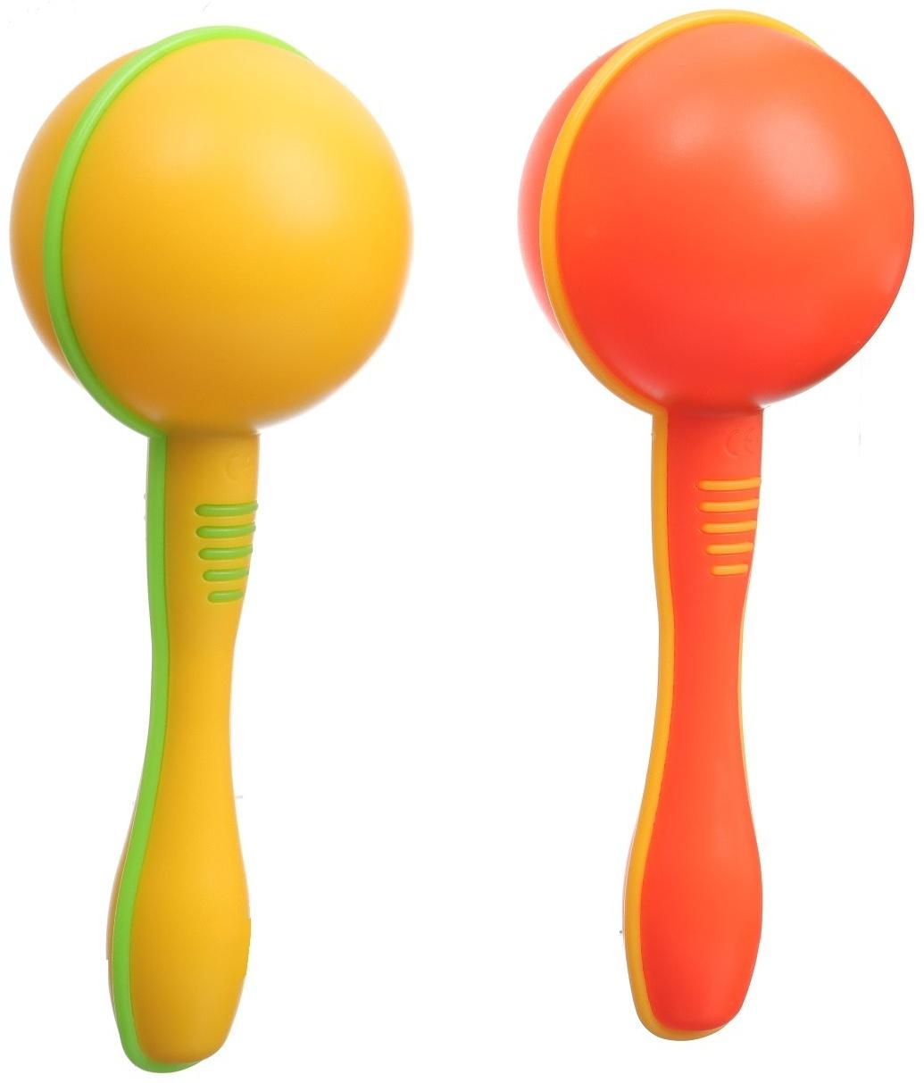Набор погремушек «Маракасы», 2 шт, цвет МИКС, Крошка Я