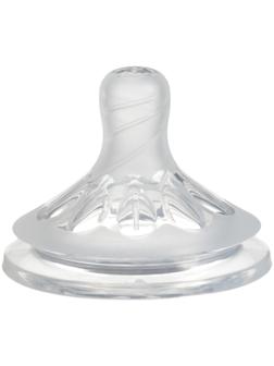 Соска силиконовая на бутылочку ШГ, Ø50мм, +6 мес. физиологическая №3