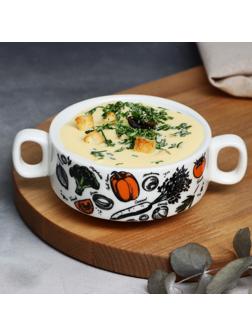 Супница с ручками «Овощи», 10.5 х 5 см