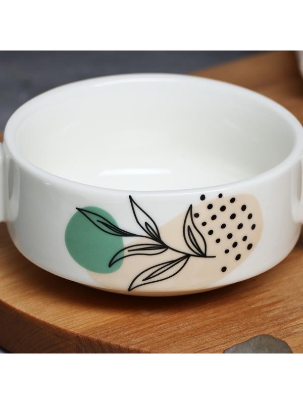 Супница с ручками «Веточка», 10.5 х 5 см