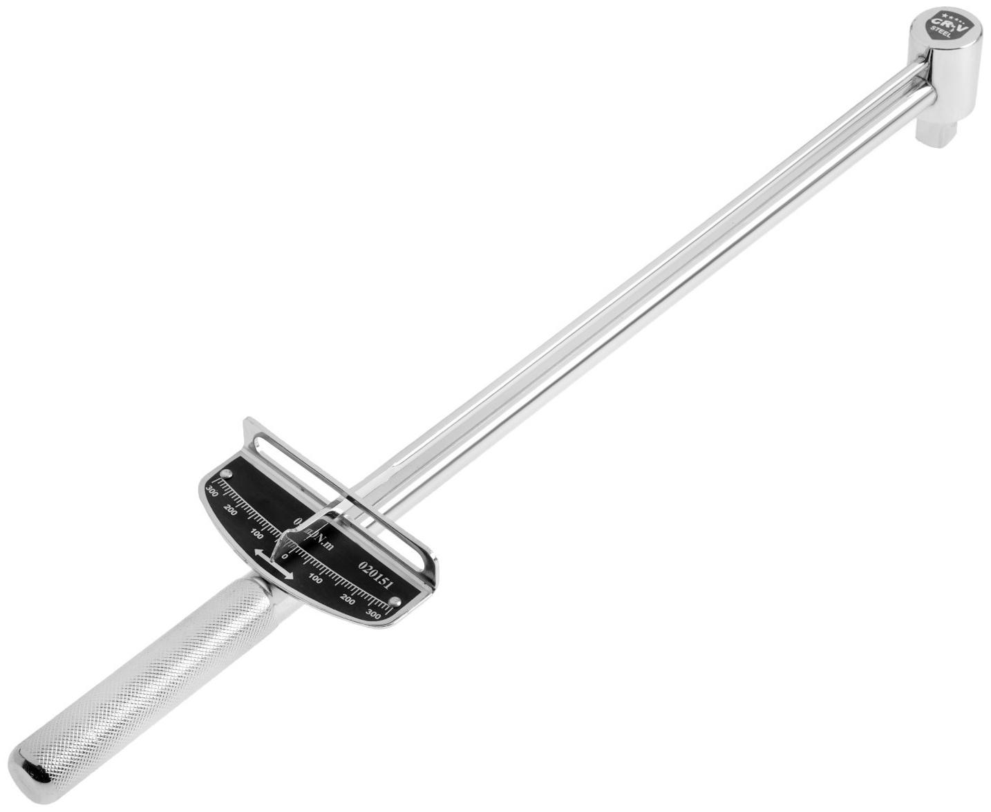 Динамометрический ключ стрелочный ТУНДРА, под квадрат 1/2