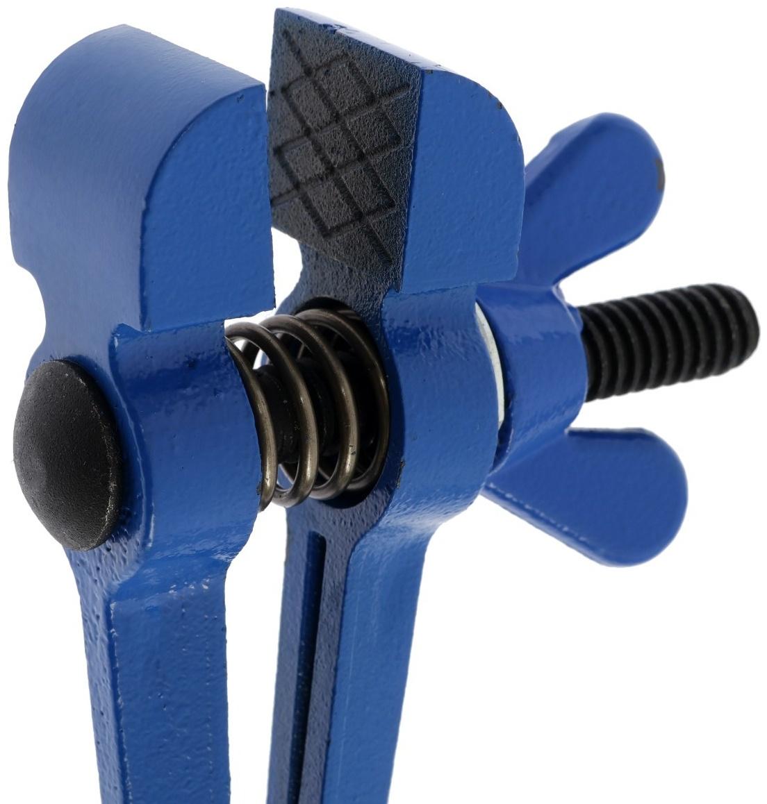 Тиски-струбцина ТУНДРА, ручные, чугун, раскрытие до 25 мм, ширина губок 25 мм