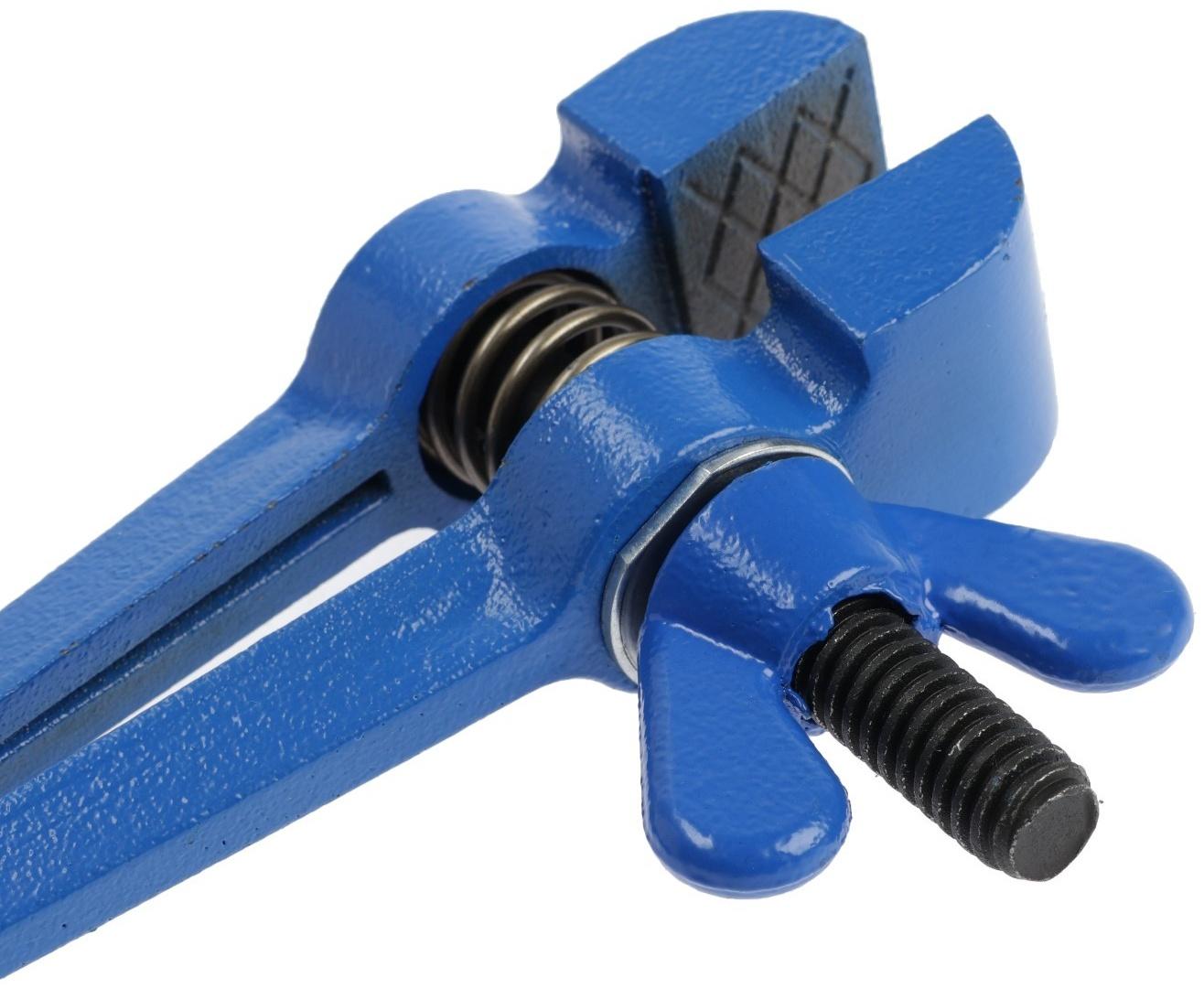 Тиски-струбцина ТУНДРА, ручные, чугун, раскрытие до 25 мм, ширина губок 25 мм