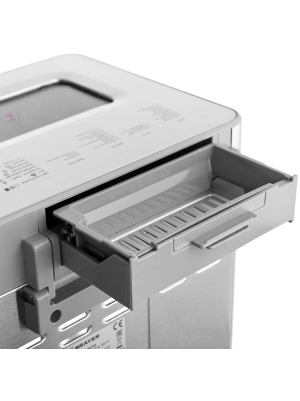 Хлебопечь BRAYER 2702BR, 600 Вт, 25 программ, до 0.9 кг, выбор цвета корочки, серебристая