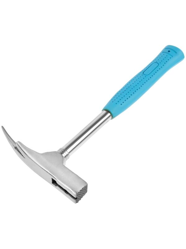 Молоток кровельщика ЛОМ, с металлической обрезиненной рукояткой, 600 г