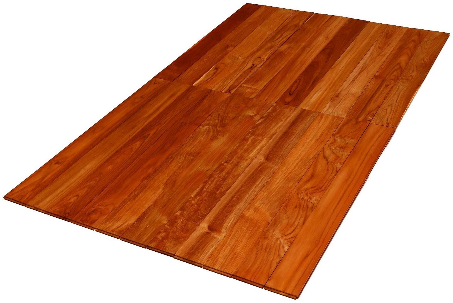 Напольное покрытие из тикового дерева марки C Jumbo 1,6х12.5х110 см (набор 4 шт)