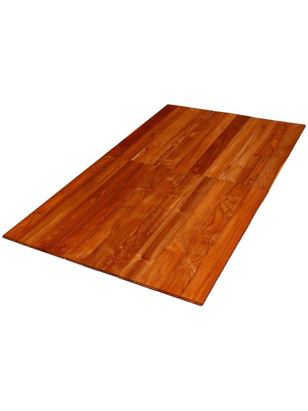 Напольное покрытие из тикового дерева марки C Jumbo 1,6х12.5х110 см (набор 4 шт)