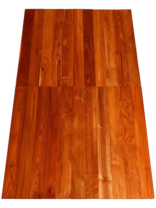 Напольное покрытие из тикового дерева марки C Jumbo 1,6х12.5х110 см (набор 4 шт)